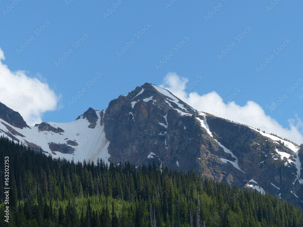 Views from the 3 Valley Gap area of British Columbia.Scenic mountain landscapes up close