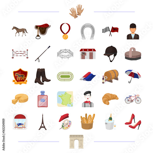 running, animal, landmark and other web icon in black style.tradition, travel,Sight icons in set collection.