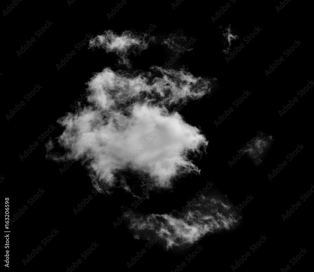 Cloud on black