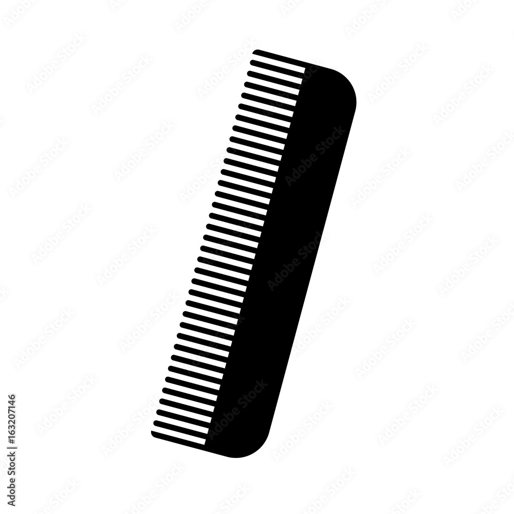 Comb the black color icon .