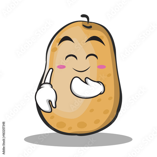 Blush potato character cartoon style