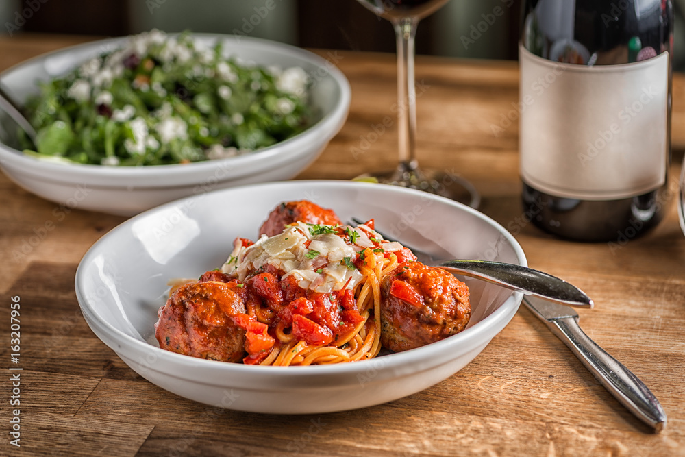 Homemade Italian Spaghetti and Meatballs Homemade Italian Spaghetti and Meatballs