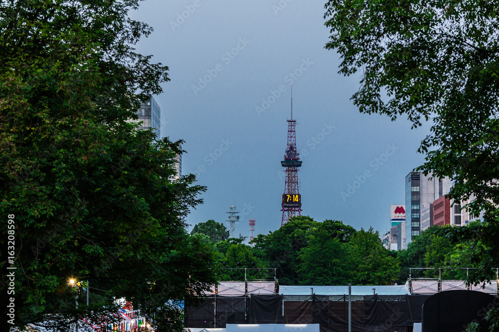 Obraz premium 北海道 札幌 大通公園 夜景