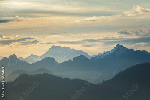Daybreak Over Mountains photo