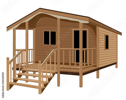 beautiful hut vector design