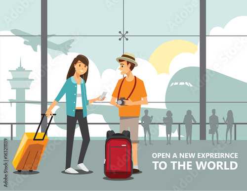 Group of Business People meeting on a Cafe,Vector illustration cartoon character
