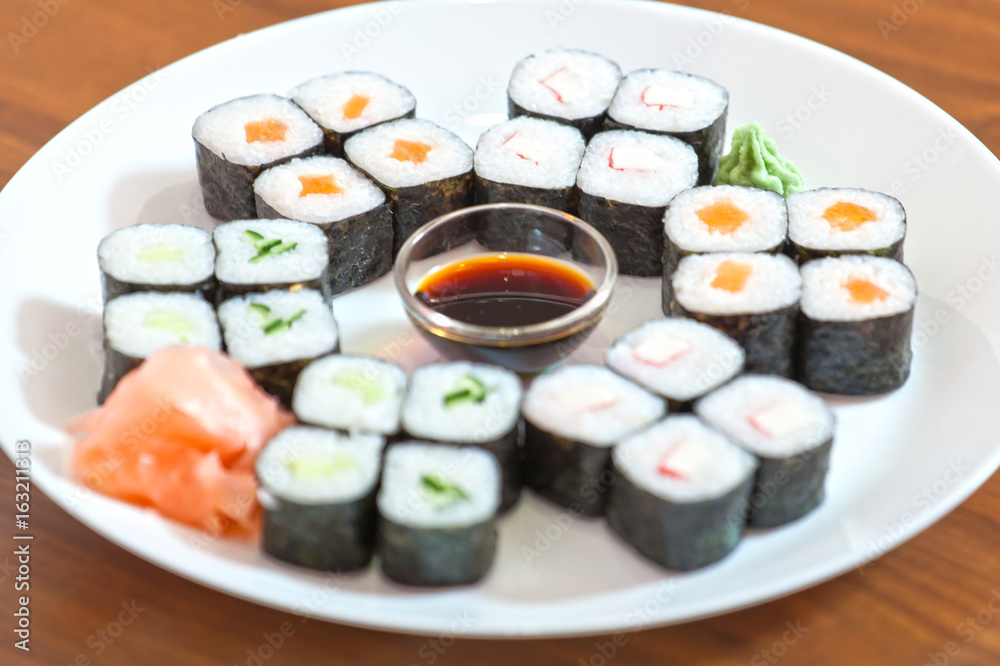 Japanese sushi menu Japanese sushi menu