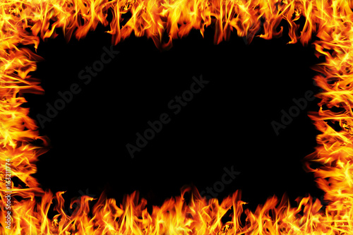 burning fire frame