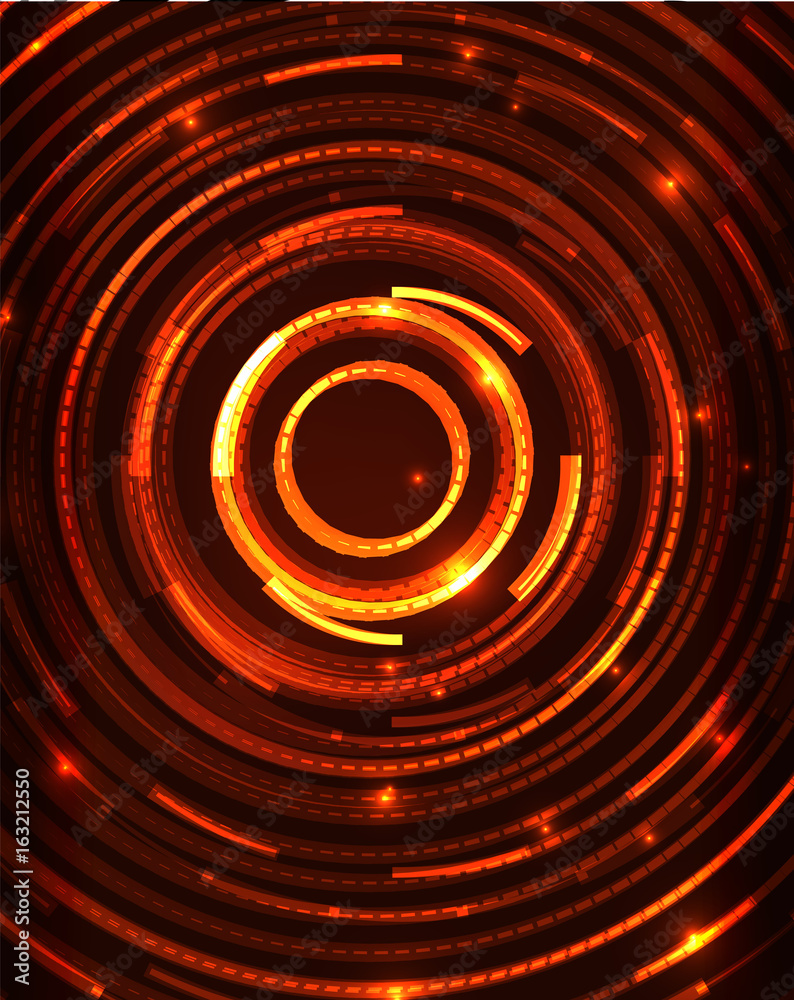 Neon circles abstract background Neon circles abstract background