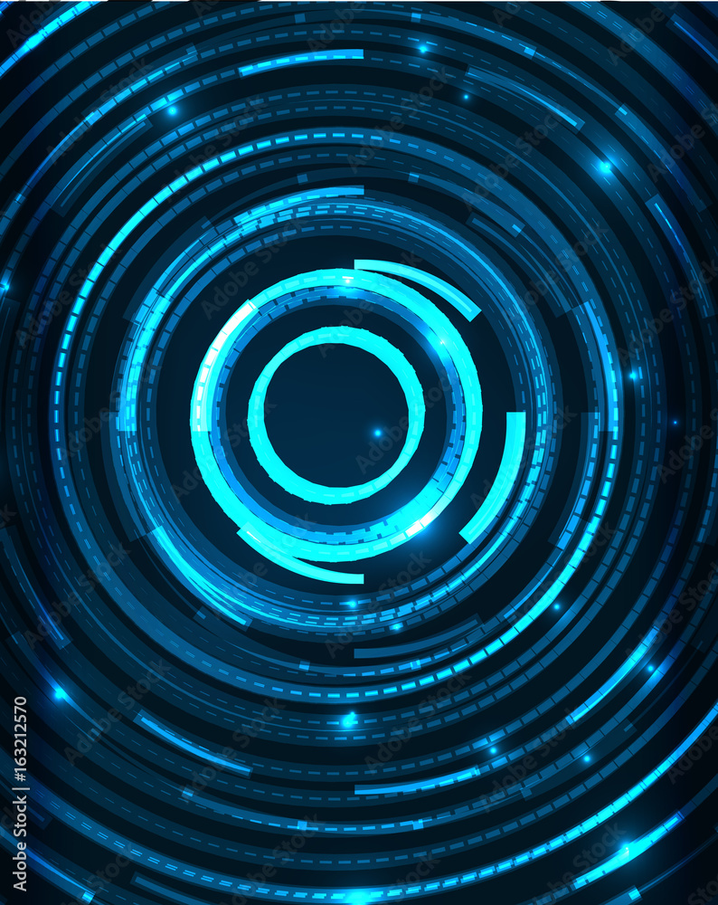 Neon circles abstract background Neon circles abstract background