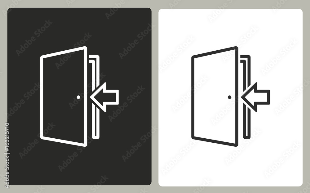 Door - vector icon. Door - vector icon.
