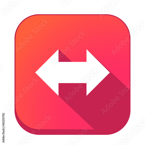 ikona z długim cieniem na tle zaokrąglonego kwadratu