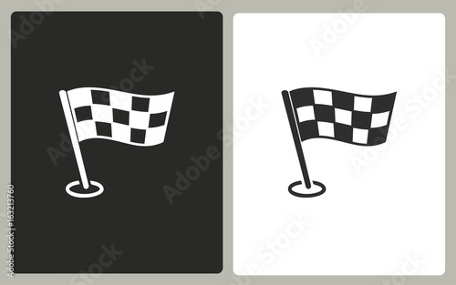 Flag    - vector icon.
