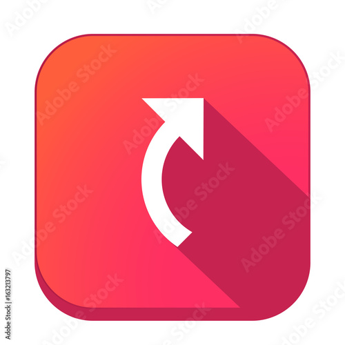 ikona z długim cieniem na tle zaokrąglonego kwadratu