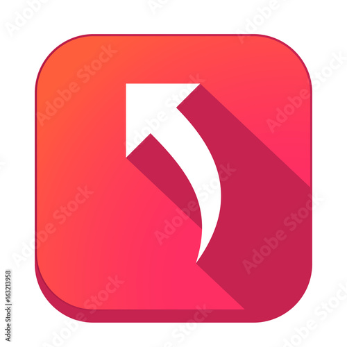 ikona z długim cieniem na tle zaokrąglonego kwadratu