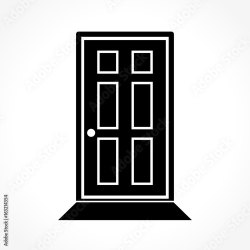 door icon on white background