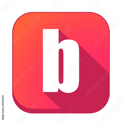 ikona z długim cieniem na tle zaokrąglonego kwadratu