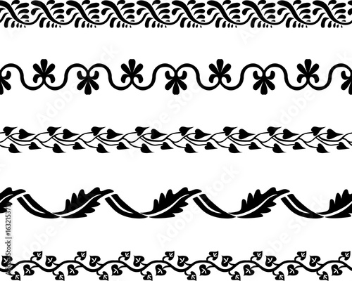 Seamless decorative borders