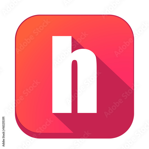 ikona z długim cieniem na tle zaokrąglonego kwadratu