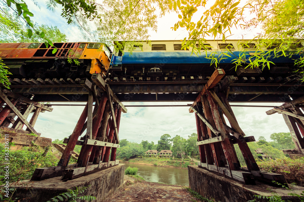 Historical death railway route between Thailand and Burma constructed during world war. Located in Kanchanaburi province. Historical death railway route between Thailand and Burma constructed during world war. Located in Kanchanaburi province.
