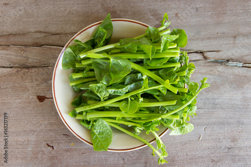 Raw vegetables for cooking