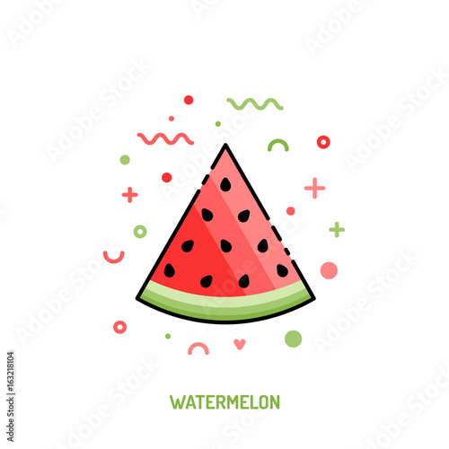 Watermelon Linear Icon