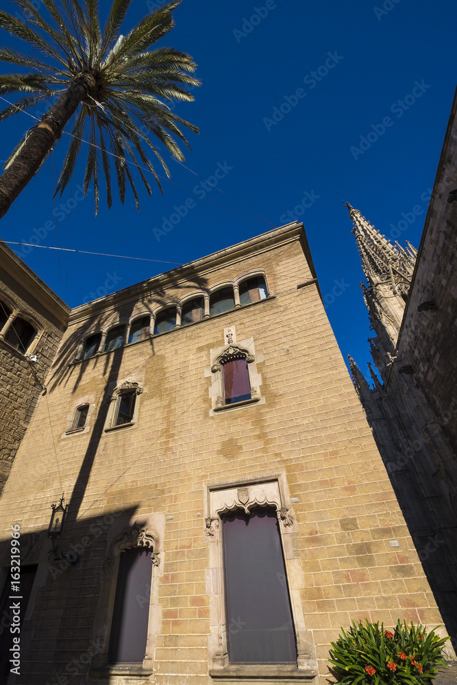 Casa de l'Ardiaca, Historic archive of Catalonia building in Gothic Quarter Barcelona