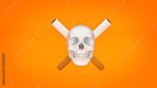 concept No smoking. 3d rendering