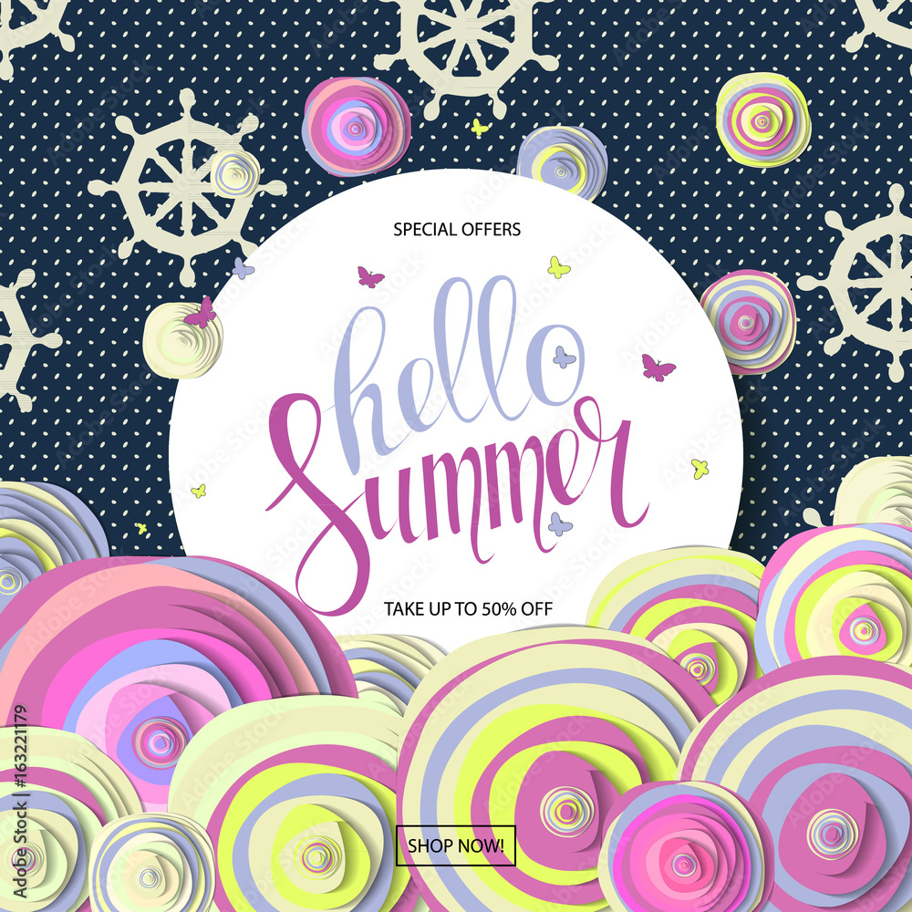 Summer sale background Summer sale background