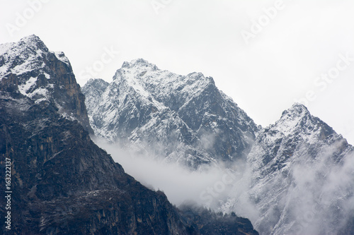 Mountain snow, Annapurna Circuit , Nepal