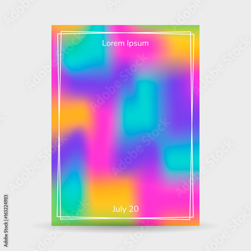 Fluid colors background, blurred background, poster, pink, orang