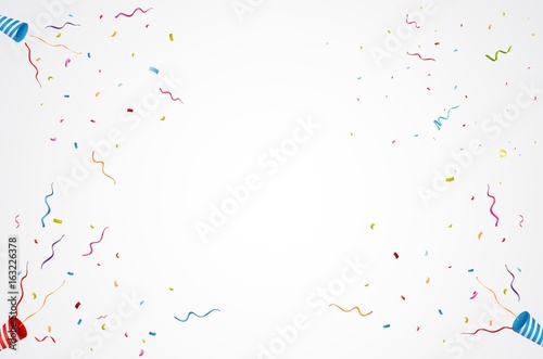 exploding party popper background
