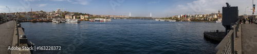Panorama of Golden Horn Bay from Galata Bridge