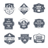 Coffee House - vintage vector set of logos