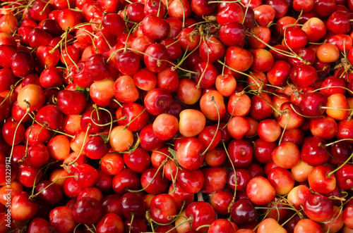 Obraz na płótnie Background of cherries w salonie