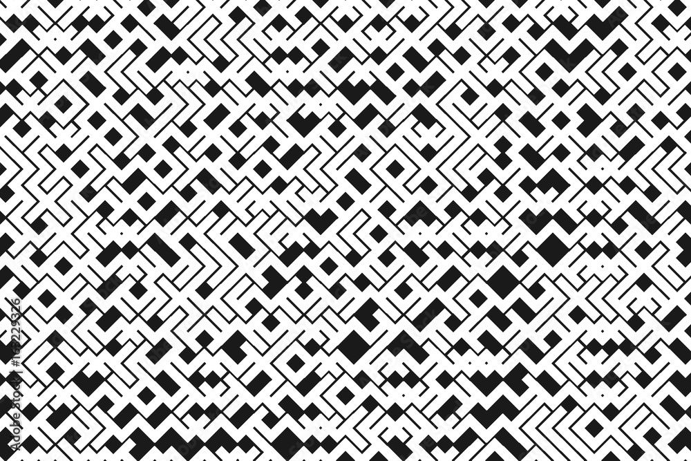 Black and white abstract background, Geometric mosaoig template for design Black and white abstract background, Geometric mosaoig template for design