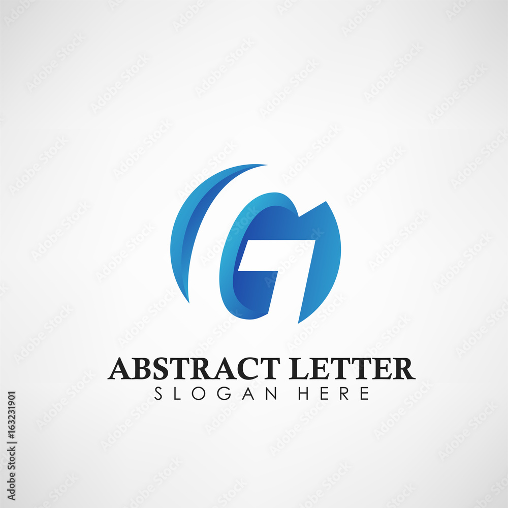 Abstract Letter G logotype. Suitable for trademarks, company logo, and other. Vector Illustration
