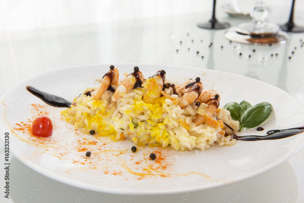 Risotto con Gambas Risotto con Gambas