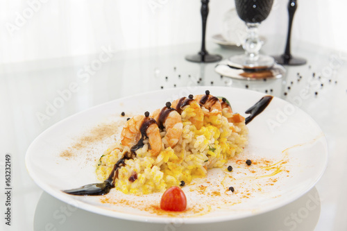 Risotto con Gambas