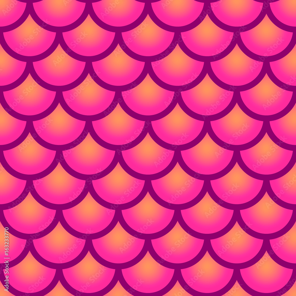 Pink gradient fish squama Pink gradient fish squama