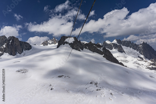 The beautiful majestic scenery of the Mont Blanc massif. French Alps. © Jacek Jacobi