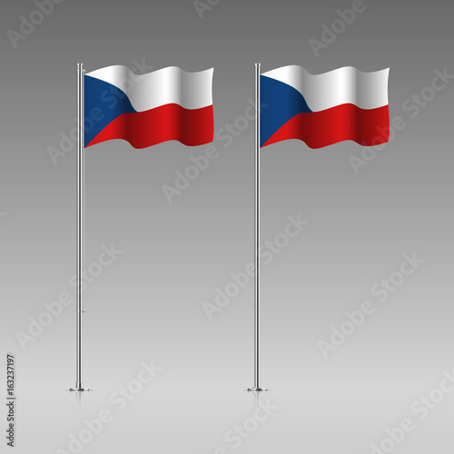 Czech Republic flag on the flagpole. Official colors and proportion correctly. High detailed vector illustration. 3d and isometry. EPS10 Free Download Czech Republic flag on the flagpole. Official colors and proportion correctly. High detailed vector illustration. 3d and isometry. EPS10 - GFXLoad