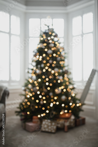 Defocussed christmas tree