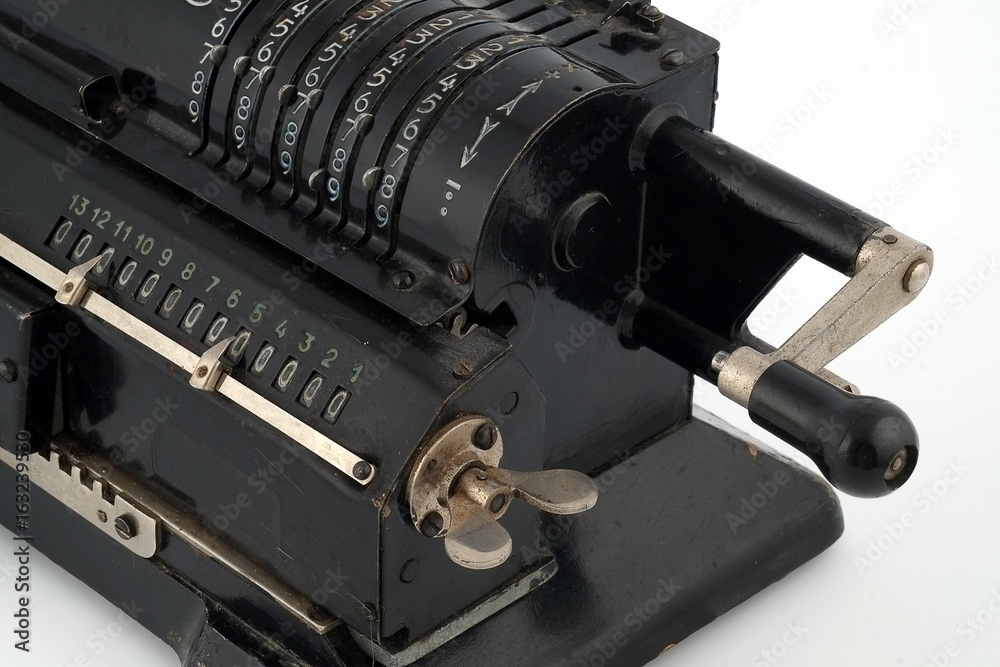 Fototapeta premium Manual calculating machine (manufactured in 1929)
