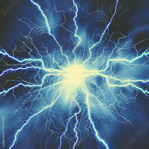 Thunder bolt, industrial and science abstract backgrounds