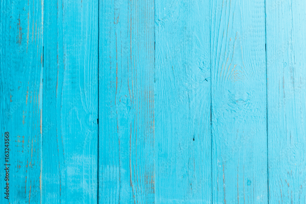 Obraz premium Blue wooden texture, board vertically