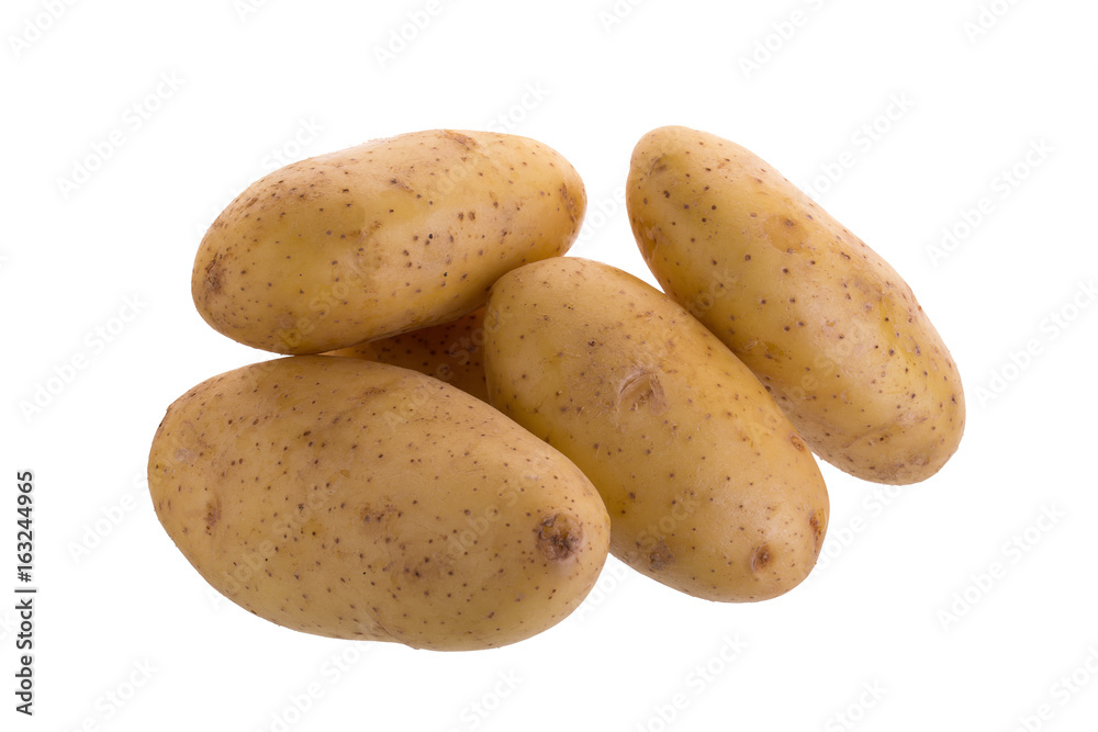 Potatoes isolated on a white background Potatoes isolated on a white background