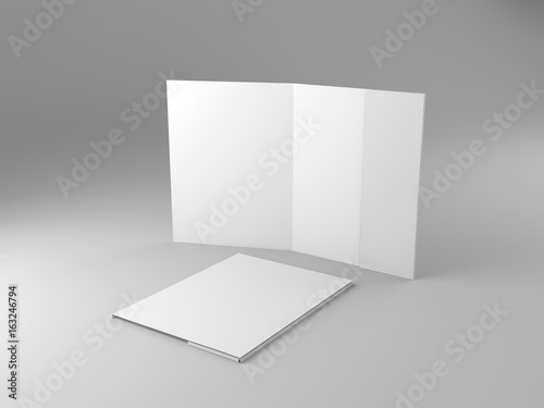 Closed and open folders mock-up template © suchywilk