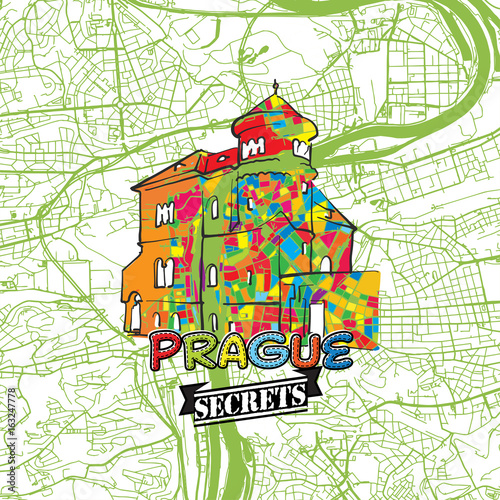Prague Travel Secrets Art Map