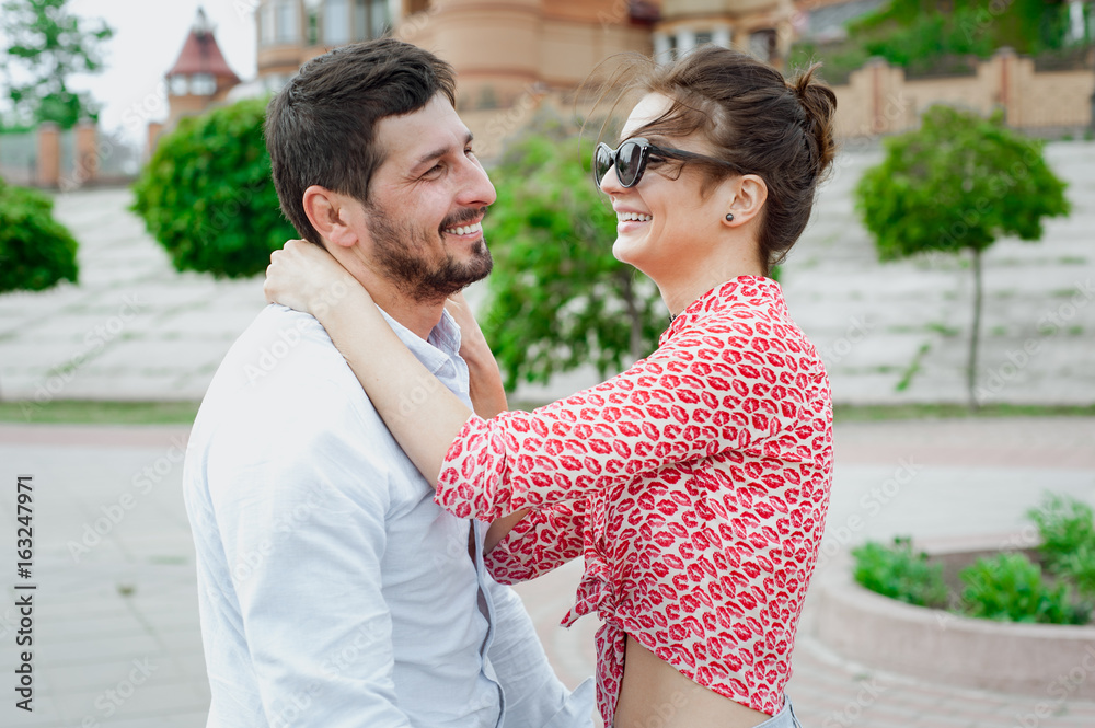 Obraz premium Couple in love. Love story.